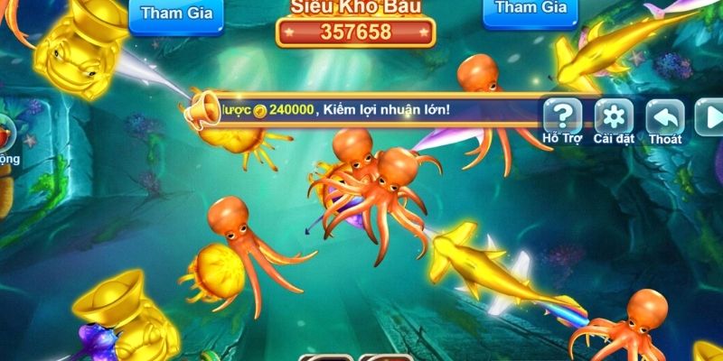 Mẹo chơi game bắn cá ăn xu bằng việc bắn cá đi theo cách tăng đạn