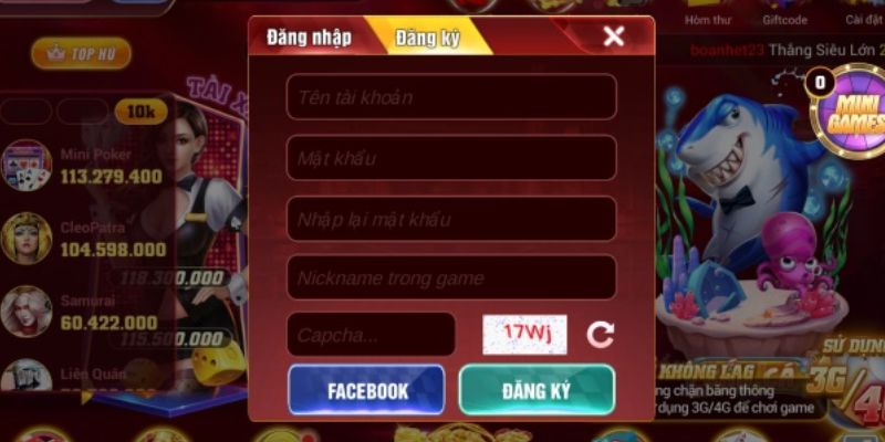 Điền chuẩn xác các dữ liệu trên màn hình